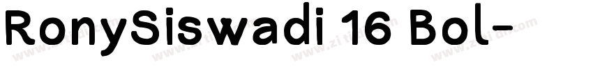 RonySiswadi 16 Bol字体转换